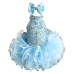 Infant/toddler/baby/children/kids Girl's glitz Pageant evening/prom Dress/clothing 1-6T G284baby blue